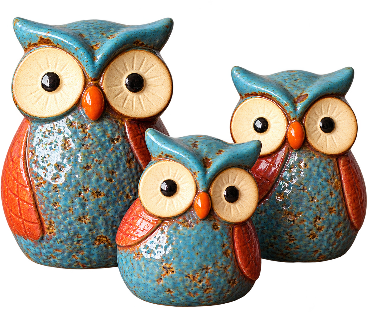 Ceramic Owl Figurines