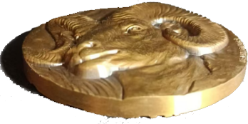 Leading Ram Medallion